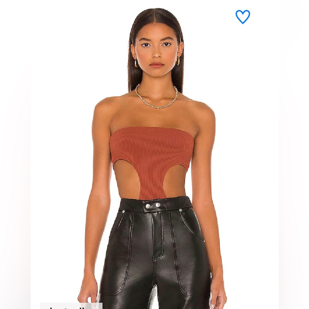 Revolve Superdown rust bodysuit NWOT